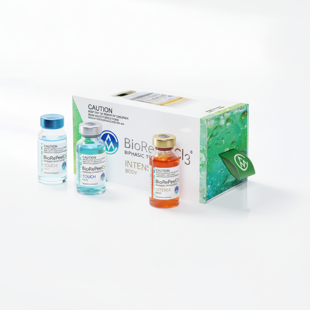 BioRePeelCl3® mixed 6-pack bundle: BioRePeelCl3® TOUCH (3) + BioRePeelCl3® INTENSE (3) Bundle